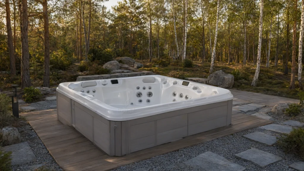 Hot tub VIRTUS 670, lifestyle scene