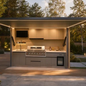 Kuchnia ogrodowa Ther Kitchen U w polskim ogrodzie