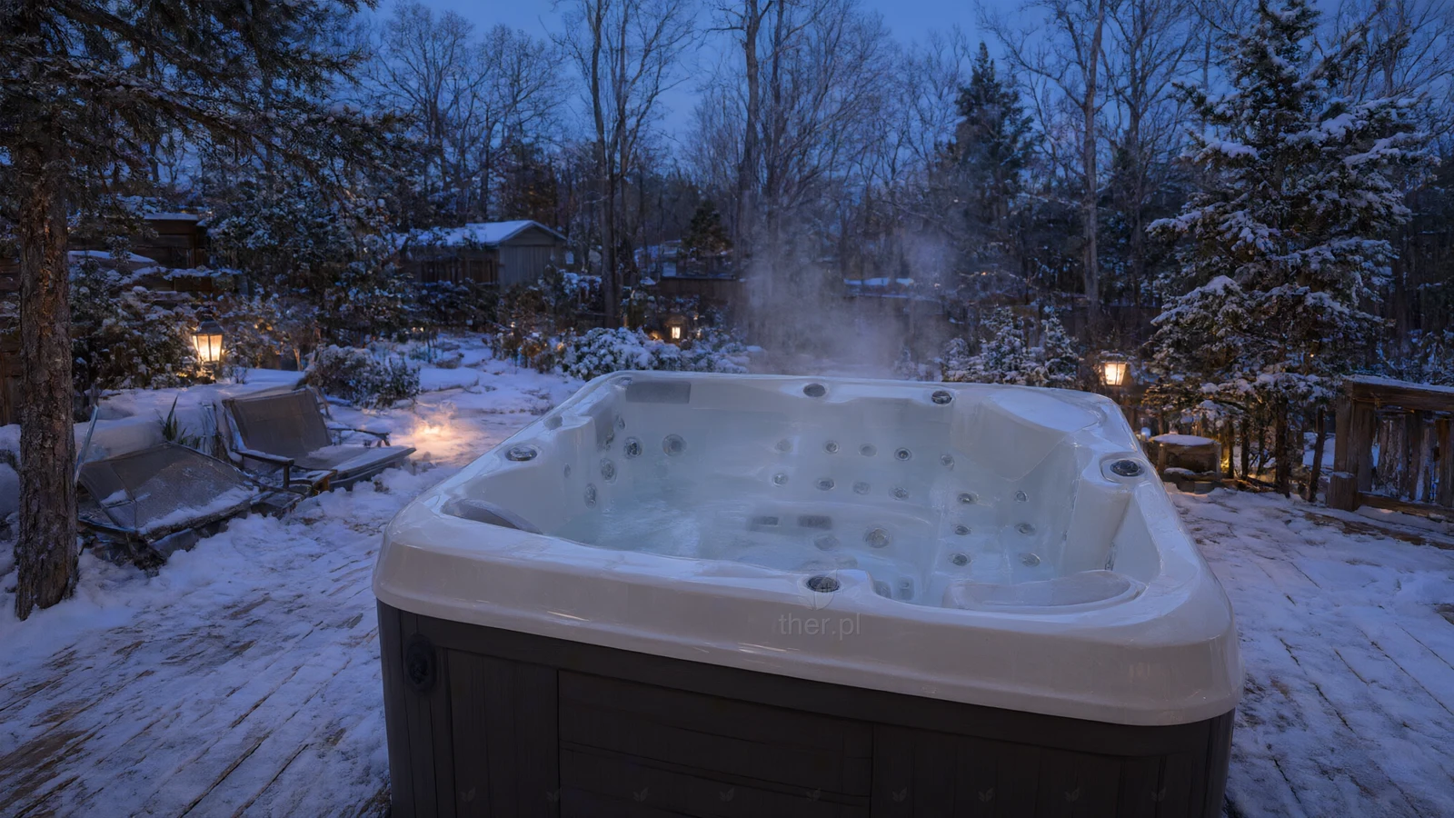 Hot tub NOVA 800, lifestyle scene